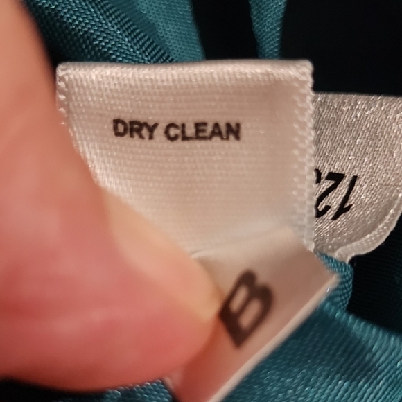 LOFT Teal Tweed Fit & Flare Ruffle Wool Silk Blend Skirt Women's 0 Career EUC - Picture 8 of 8